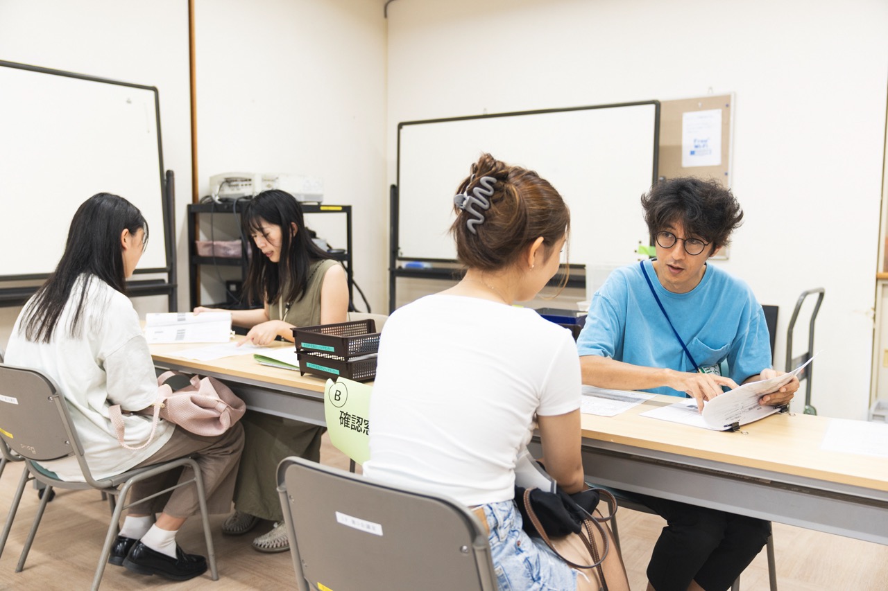 夏のボランティア体験プログラムの様子